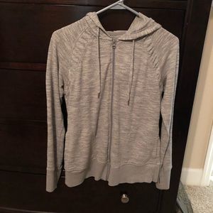 Zip up light weight hooded sweater